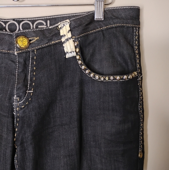 Vintage Coogi Jeans Women’s 11/12 (33) Dark Wash Animal Print Pocket Y2K 90s - Picture 5 of 16